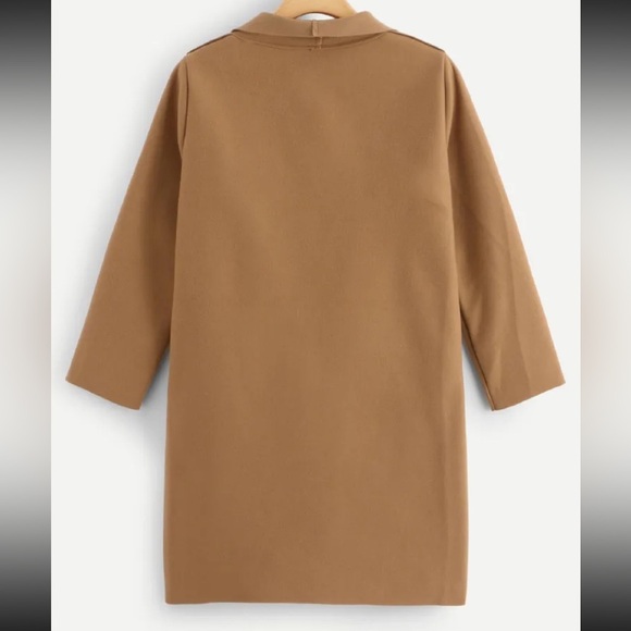 Shawl Collar Pocket Detail Outerwear - Picture 2 of 3